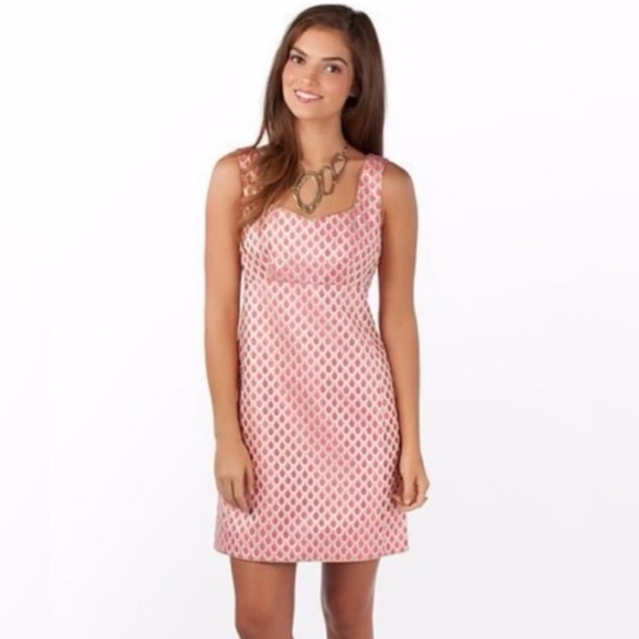 Lilly Pulitzer Adriana Dress in Island Coral
Scallop Jacquard - Picture 2 of 7